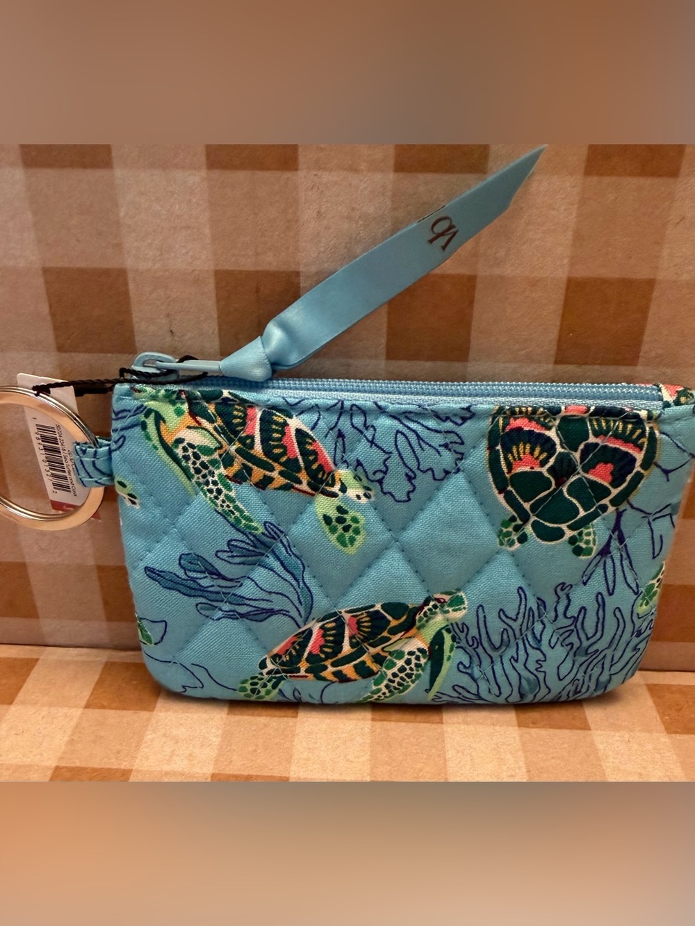 Vera Bradley Zip ID Case Sea Turtles and Coral -  NWT